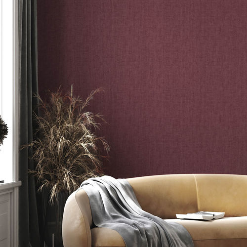 Moderne Tapete - BOTANY HOUSE : COLORE - Parato - einfarbig / Stoffoptik / grau