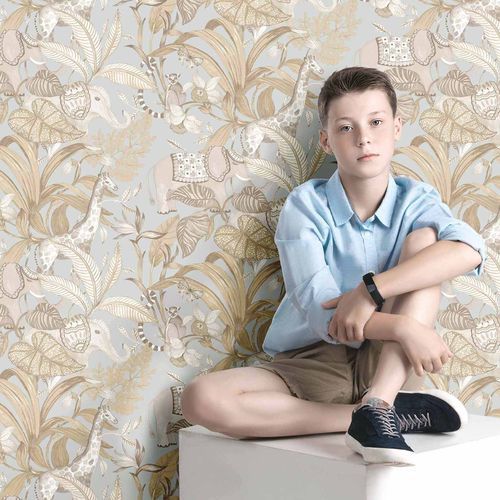 Moderne Tapete - MiniMe : SAVANA - Parato - Naturmotiv / Tiermuster / Kindermotiv