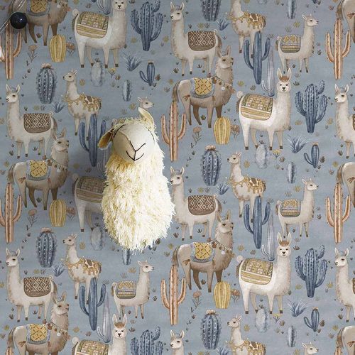 Moderne Tapete - MiniMe : ALPACA - Parato - Naturmotiv / Tiermuster / Kindermotiv