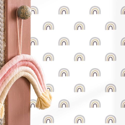 Moderne Tapete - MiniMe : BOHO - Parato - geometrisches Muster / Kindermotiv / mehrfarbig