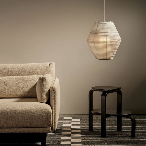 Hängelampe - RUBIN - case - Japanpapier / modern / mit Kabel