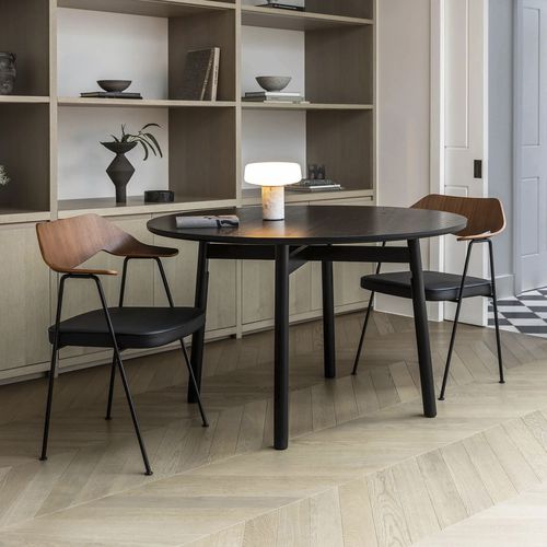 Moderner Stuhl - 675 - case - für den Innenraum / Leder / Nussbaum