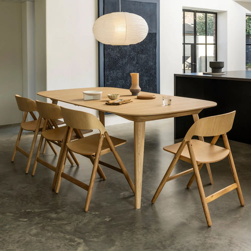 Moderner Tisch - BRIDGE - case - Holz / Gestell aus Holz / rechteckig