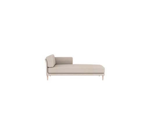 Moderne Récamiere - THEO - case - Stoff / Leder
