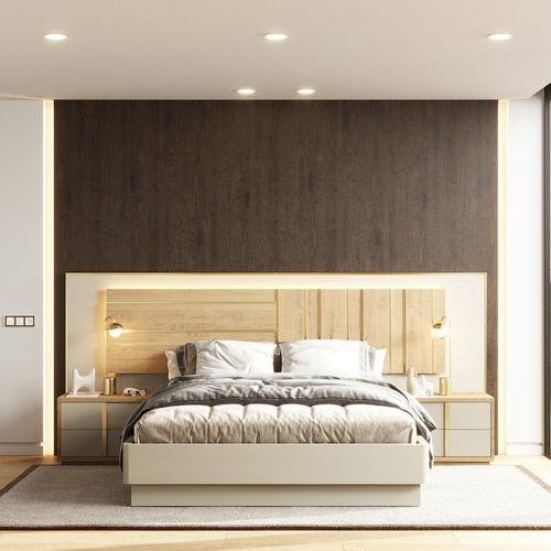 Doppelbett - XL XLUX - Irmaos Pereira Pacheco, SA - modern / Kopfteil / Eiche
