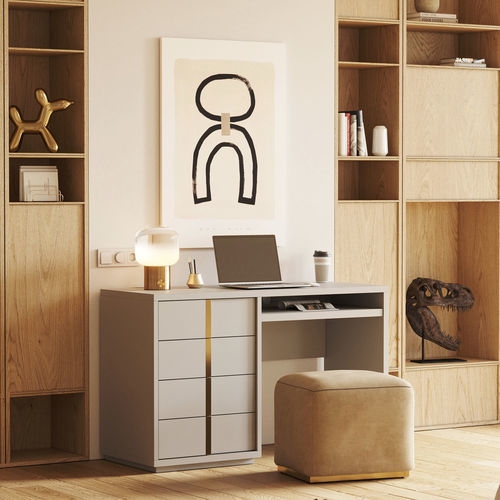 Bodenstehender Schreibtisch - XLUX - Irmaos Pereira Pacheco, SA - modern / Holz / gerade