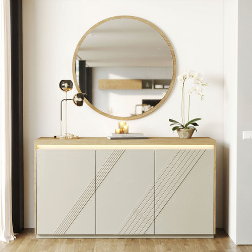 Modernes Sideboard - Enzo - Irmaos Pereira Pacheco, SA - Eiche / mit Schwingtür / Farbe anpassbar