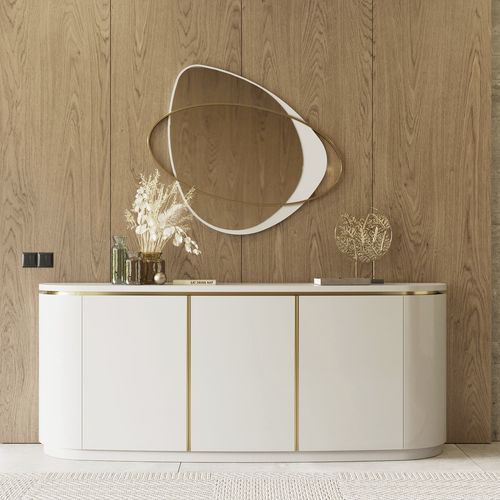 Modernes Sideboard - Kyara XLUX - Irmaos Pereira Pacheco, SA - Holz / mit Schubladen / mit Schwingtür