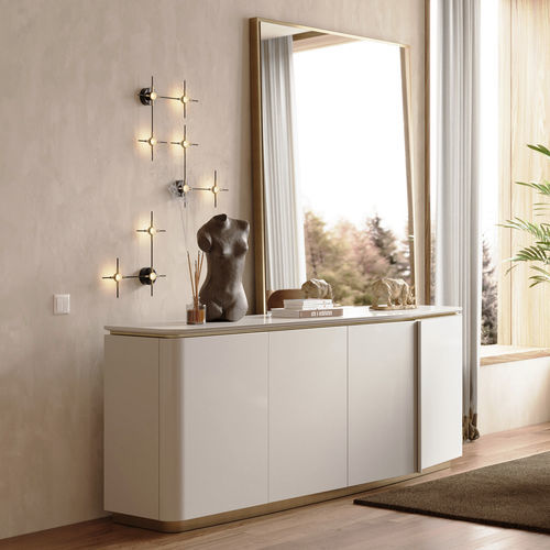 Modernes Sideboard - Zenit - Irmaos Pereira Pacheco, SA - Eukalyptusholz / mit Schubladen / mit Schwingtür