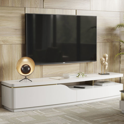 Modernes Fernsehmöbel - Kyara - Irmaos Pereira Pacheco, SA - lowboard / mit Schubladen / mit Halterung für DVD-Player