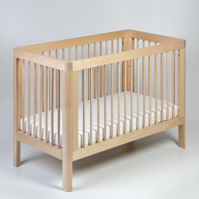 Modernes Babybett - AARON  - Troll Nursery Deutschland - Birke / 120x60 cm