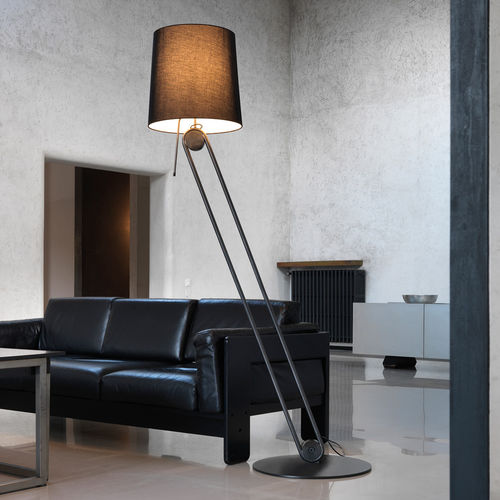Stofflampe - mecano F1900 - Andcosta - bodenstehend / Stahl / Polycarbonat