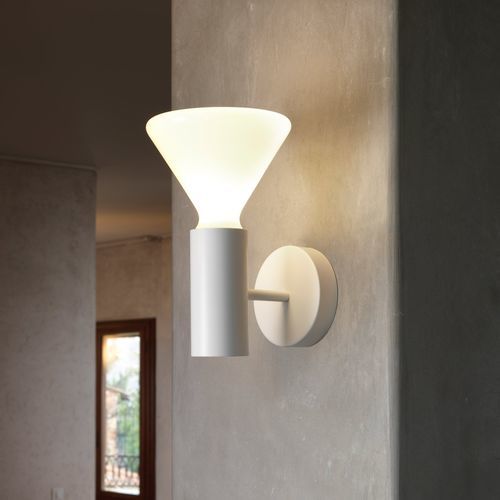 Moderne Wandleuchte - pin W160 - Andcosta - für den Innenraum / geblasenes Glas / lackiertes Aluminium