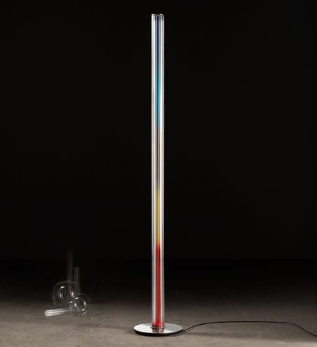 Moderne Leuchtsäule - vitreo F1500 - Andcosta - Aluminium / poliertes Aluminium / Pyrex®