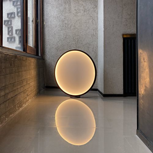 Bodenlampe - luna F900 - Andcosta - Aluminium / Opal / modern