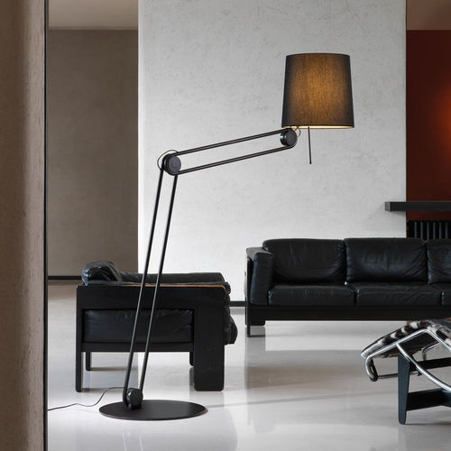 Stofflampe - mecano F2200 - Andcosta - bodenstehend / Stahl / Polycarbonat
