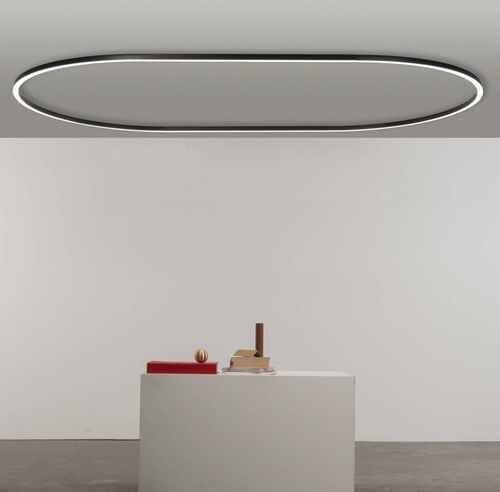 Ovale Deckenleuchte - daytona C1270x3000 - Andcosta - modern / Aluminiumprofil / lackiertes Aluminium