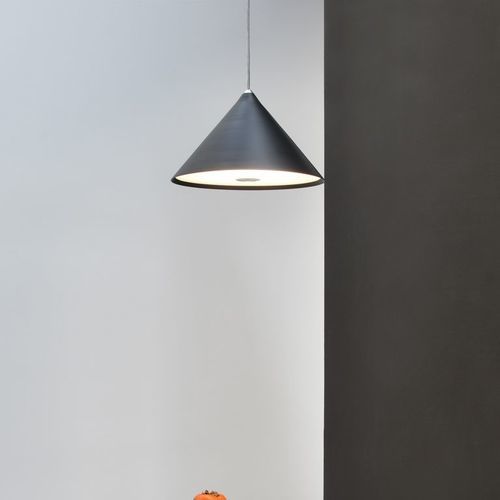 Hängelampe - cone S120 - Andcosta - lackiertes Aluminium / Polycarbonat / PMMA
