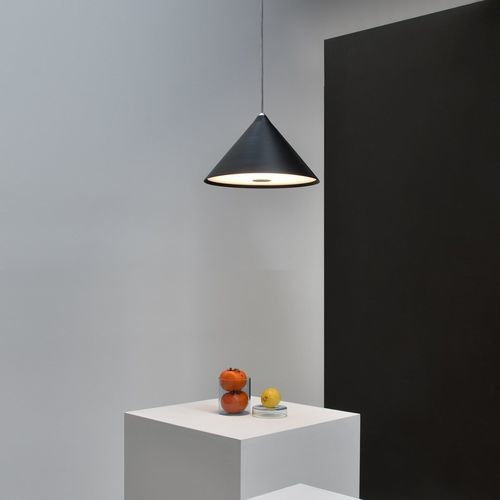 Hängelampe - cone S570 - Andcosta - lackiertes Aluminium / Polycarbonat / PMMA