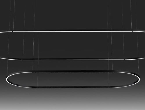 Ovale Leuchte - daytona S900x2600 - Andcosta - hängend / LED / IP20