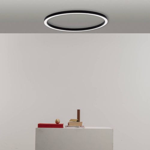 Moderne Deckenleuchte - daytona round C600 - Andcosta - ringförmig / Aluminiumprofil / lackiertes Aluminium
