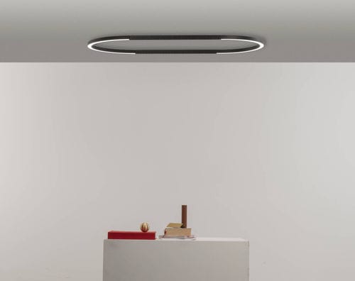 Ovale Deckenleuchte - daytona C600x1200 - Andcosta - modern / Aluminiumprofil / lackiertes Aluminium