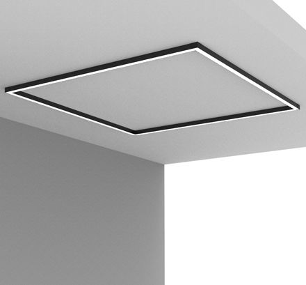 Quadratische Deckenleuchte - daytona C1700x1700 - Andcosta - modern / Aluminiumprofil / lackiertes Aluminium