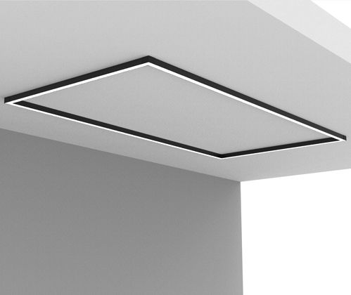 Rechteckige Deckenleuchte - daytona C600x1200 - Andcosta - modern / Aluminiumprofil / lackiertes Aluminium