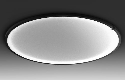 Moderne Deckenleuchte - luna C1250 - Andcosta - rund / lackiertes Aluminium / Opal