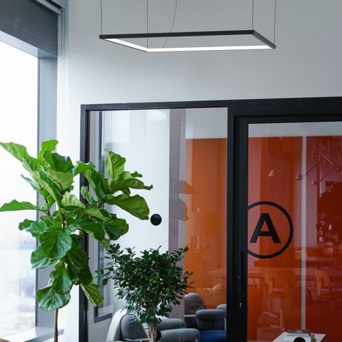 Quadratische Leuchte - circus S1500 - Andcosta - hängend / LED / IP20