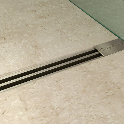 PVC-Duschablaufrinne - BSH series - Aquabocci - Metall / EPDM / modern