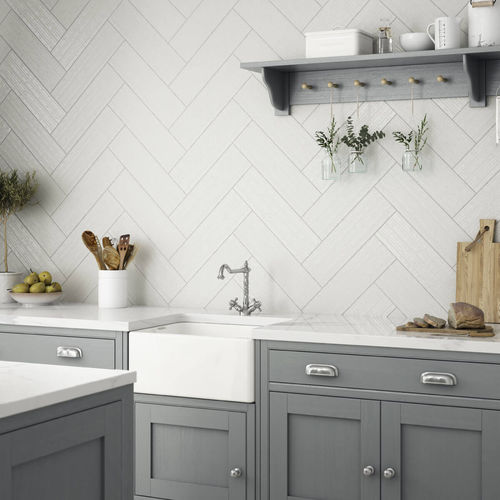 Keramikfliesen - HUSHED HUES : COTTONWOOD LINEAR POWDER - British Ceramic Tile Ltd - matt / Struktur / für den Innenraum