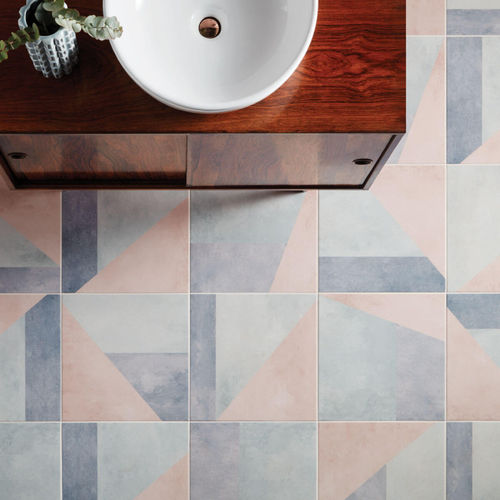 Keramikfliesen - COLOUR BLOCKS : STEPPED UP PASTEL - British Ceramic Tile Ltd - matt / Patinafinish / für den Innenraum