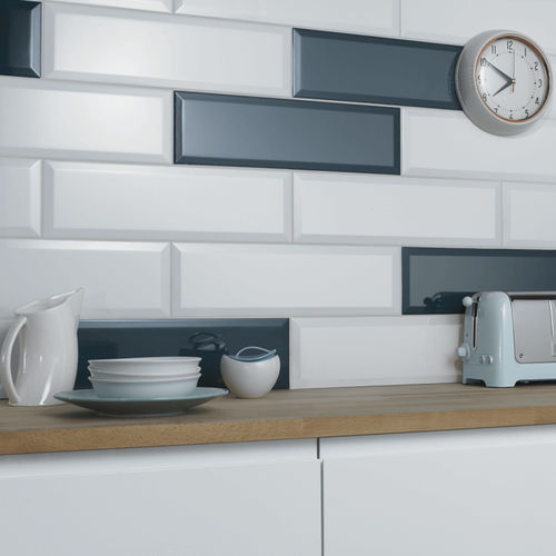 Keramikfliesen - METRO - British Ceramic Tile Ltd - Hochglanz / für den Innenraum / Wand