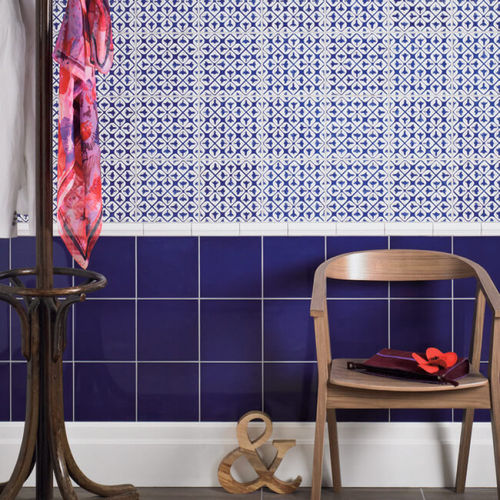 Steingutfliesen - GALICIA & TEMARA : TEMARA - British Ceramic Tile Ltd - Hochglanz / bedruckt / für Küche
