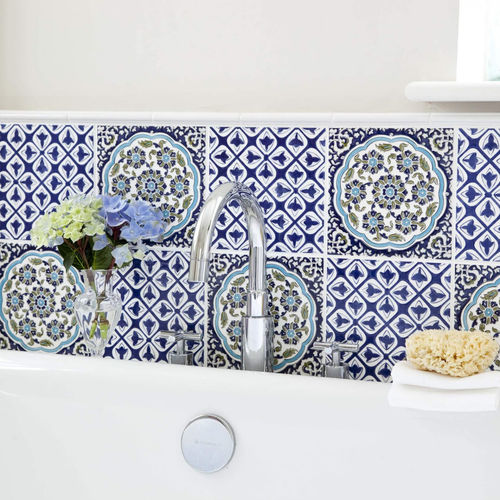 Steingutfliesen - GALICIA & TEMARA : GALICIA - British Ceramic Tile Ltd - Hochglanz / bedruckt / für Küche