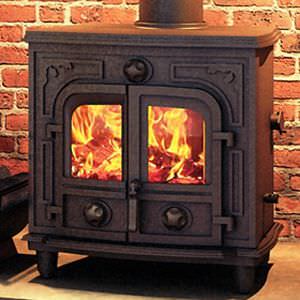 Wasserführender Kaminofen / Holz - HERCULES  - Broseley Fires - Multibrennstoff / traditionell / Metall