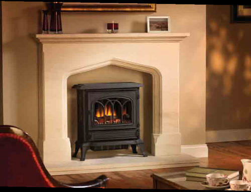 Elektrischer Kaminofen - CANTERBURY  - Broseley Fires - traditionell / Metall
