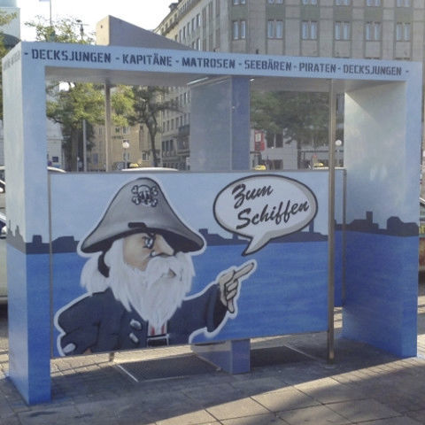 Edelstahl-Urinal - URINAL STAND - HERING Sanikonzept GmbH - freistehend / wasserlos / für professionellen Einsatz