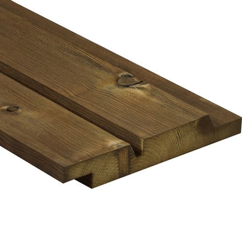 Fassadenverkleidung aus Lamellen - 2596 - Kebony - modifiziertes Holz / vertikal / nachhaltig