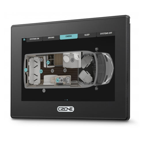 Überwachungs-Touchscreen - CZONE 7 - Mastervolt - wandmontiert