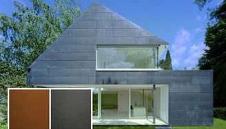 Paneel-Fassadenverkleidung - AURUBIS : NORDIC BROWN™ - Metal Solutions Ltd - Kupfer / Metall / oxidiert