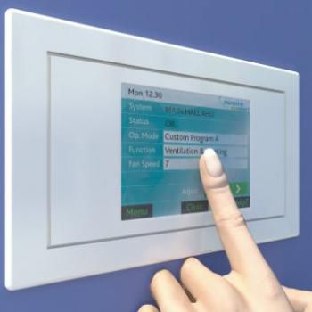 Bedienfeld für Lüftungssystem - ECOSMART - Nuaire - wandmontiert / für professionellen Gebrauch / mit Touchscreen