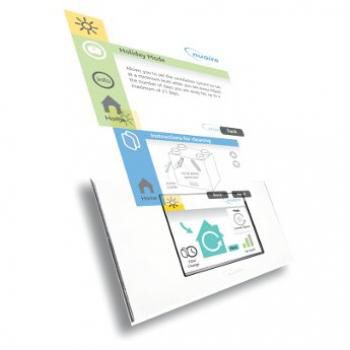 Bedienfeld für Lüftungssystem - MRXBOX-VSC - Nuaire - wandmontiert / mit Touchscreen