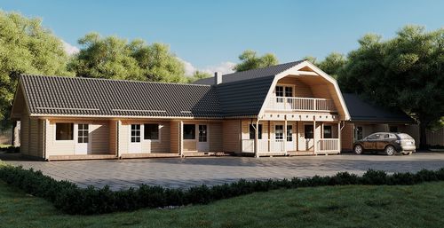 Fertigbau-Gebäude - MOTEL - PALMATIN Ltd. - Modul / Holz / für Hotels