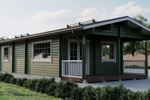 Fertigbauhaus - LARS 3 - PALMATIN Ltd. - aus Massivholz-Block / umweltfreundlich / modern