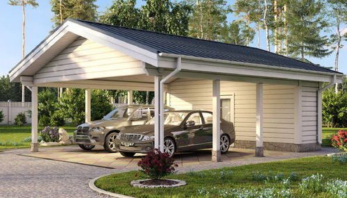 Fertigcarport - SKYLARK - Preloc oy Ltd - Massivholz