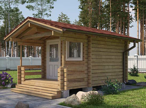 Massivholz-Gartenhaus - WAGTAIL - Preloc oy Ltd - modern / für Privatgebrauch