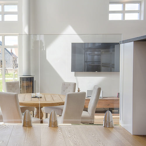 Glasgeländer - EASY GLASS® - Q-railing - Edelstahl / Glasplatten / für Außenbereich