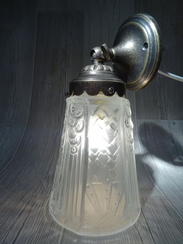 Wandleuchte / Art Deco - BK TULIPE - TIEF - für den Innenraum / Messing / Glas